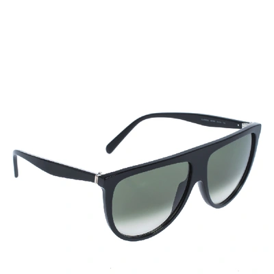 Pre-owned Celine Black/dark Green Gradient Cl41435/s Oversize Sunglasses