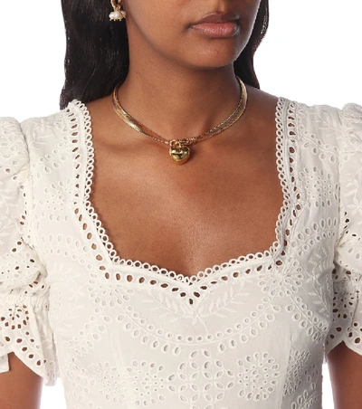 Shop Timeless Pearly Heart Gold-plated Necklace