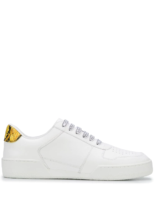 all white versace sneakers