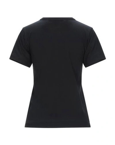 Shop Comme Des Garçons Play Woman T-shirt Black Size Xs Cotton