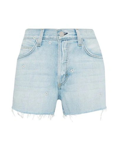 Shop Amo Denim Shorts In Blue