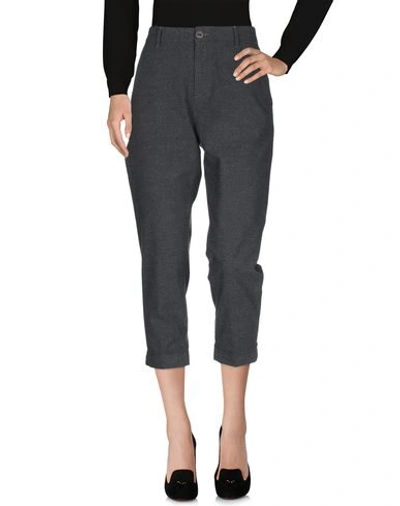 Shop Care Label Woman Pants Steel Grey Size 27 Cotton, Polyester, Viscose, Elastane