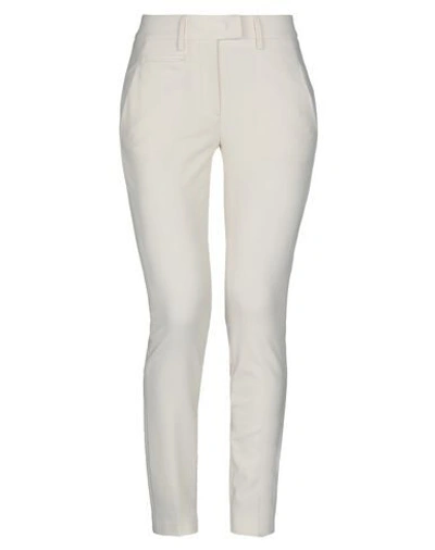 Shop Dondup Pants In Ivory