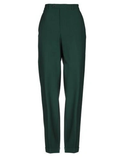 Shop Essentiel Antwerp Woman Pants Green Size 8 Polyester, Virgin Wool, Elastane