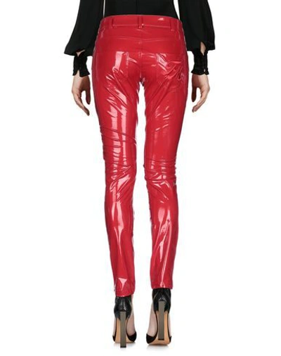Shop Frankie Morello Pants In Red
