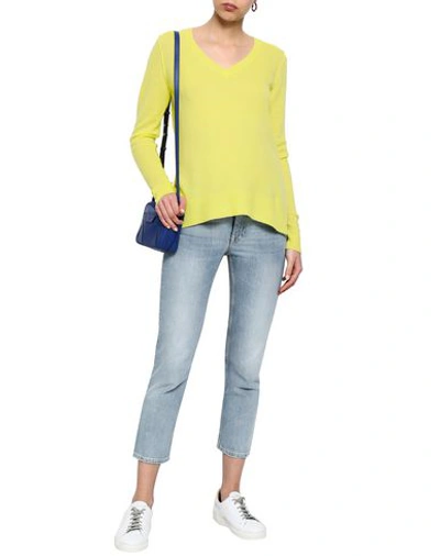 Shop Duffy Cashmere Blend In Yellow