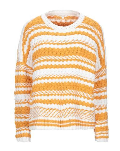 Shop Maje Sweaters In Orange