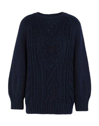 Shop Coach Sweater In Dark Blue