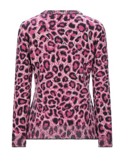 Shop Alberta Ferretti Woman Sweater Fuchsia Size 6 Virgin Wool In Pink
