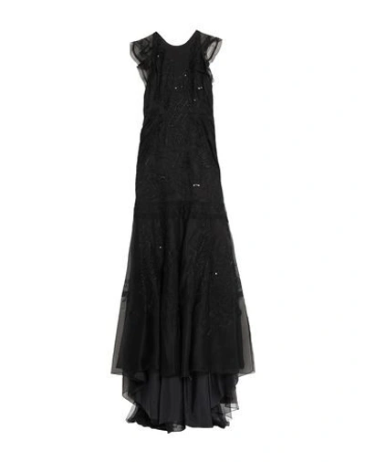 Shop J.mendel Long Dresses In Black
