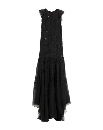 Shop J Mendel Long Dresses In Black