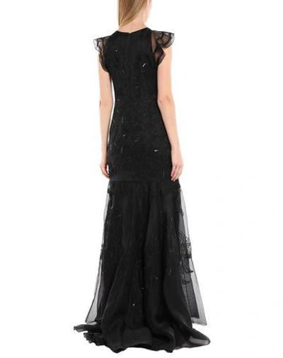 Shop J Mendel Long Dresses In Black