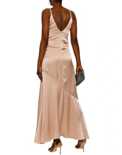 Shop Les Héroïnes By Vanessa Cocchiaro Long Dress In Beige