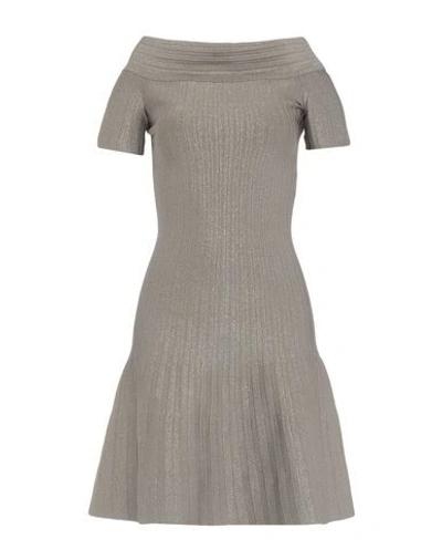 Shop Casasola Woman Mini Dress Sand Size 6 Viscose, Polyamide, Polyester, Elastane In Beige