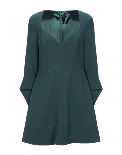 Shop Elisabetta Franchi Woman Mini Dress Dark Green Size 4 Polyester
