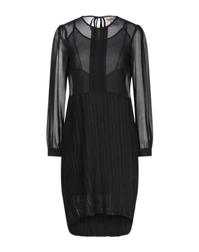 Shop Semicouture Woman Mini Dress Black Size 8 Polyester