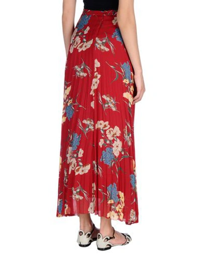Shop Dondup Maxi Skirts In Red