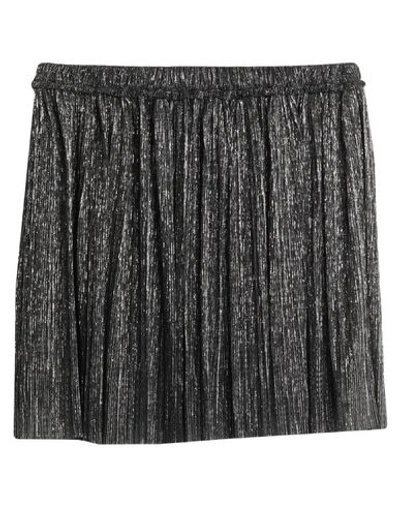 Shop Isabel Marant Étoile Marant Étoile Woman Mini Skirt Silver Size 4 Polyester, Metallic Fiber