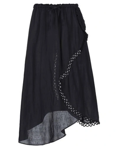 Shop Tsumori Chisato Midi Skirts In Dark Blue