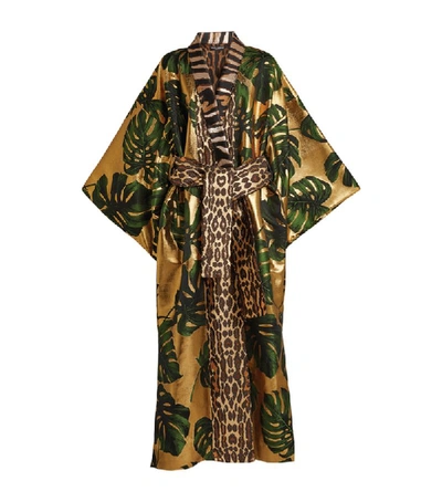 Shop Dolce & Gabbana Jacquard Kimono Coat