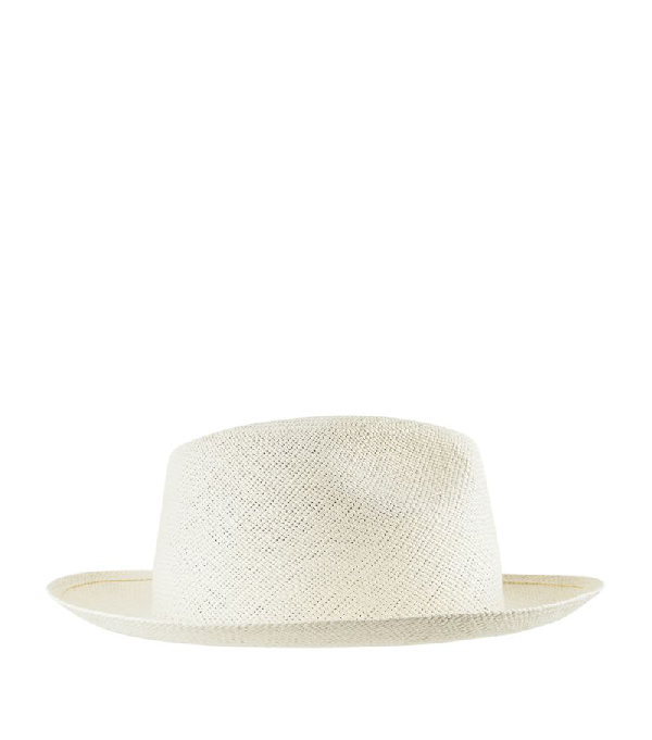 beige panama hat