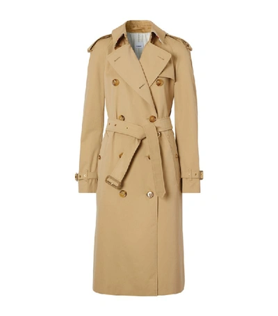 Shop Burberry Society Scarf Trench Coat