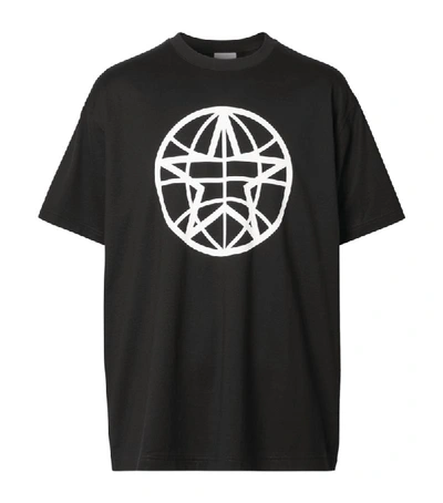 Shop Burberry Globe Graphic Oversized T-shirt