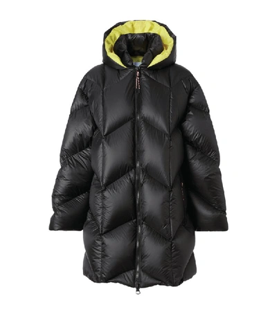 Shop Burberry Hooded Puffer Jacket