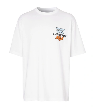 Shop Burberry Tb Monogram Oversized T-shirt