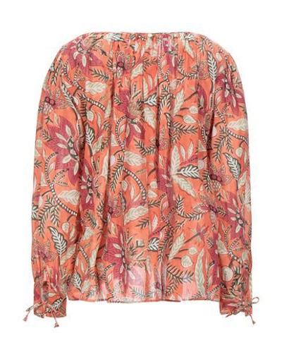 Shop Antik Batik Blouse In Salmon Pink