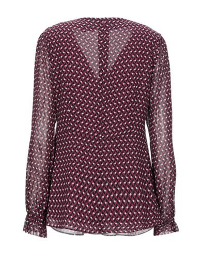 Shop Michael Michael Kors Blouses In Purple