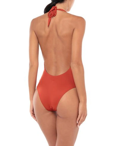 Shop Albertine One-piece Swimsuits In Rust