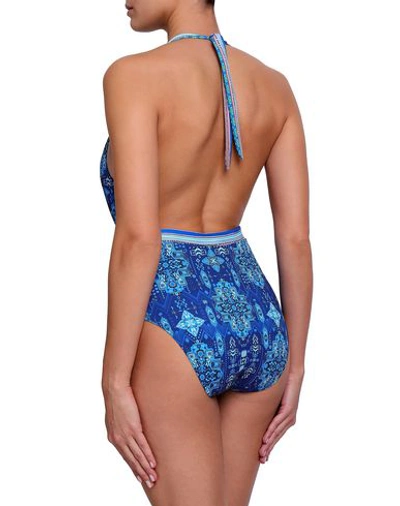 Shop Matthew Williamson One-piece Swimsuits In Blue