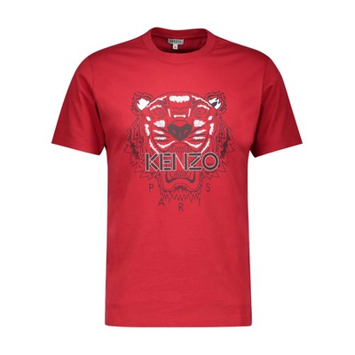 Kenzo Men's Tiger Face Graphic T-shirt In Red | ModeSens