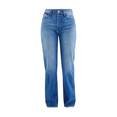 Shop Re/done High Rise Loose Jeans In Vintage Indigo