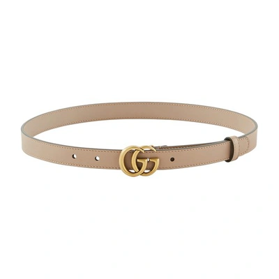 Shop Gucci Gg Marmont Moon Belt In Porcelain Rose