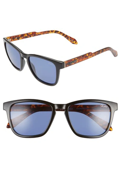 Shop Quay Hardwire 54mm Sunglasses In Black Tortoise/ Navy