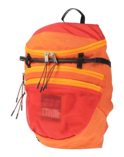 Shop Heron Preston Backpacks & Fanny Packs In Orange