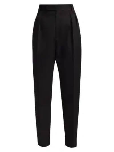 Shop Khaite Reba High-waisted Pants In Black