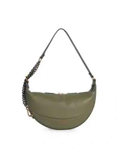Shop Marc Jacobs Women's Mini The Eclipse Leather Saddle Bag In Cactus Green