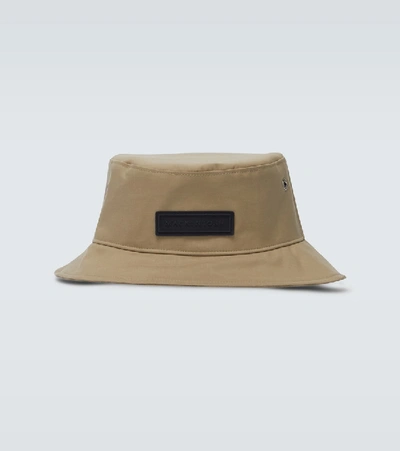 Shop Mackintosh Barr Cotton Bucket Hat In Neutrals
