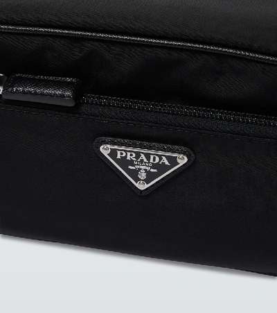 Shop Prada Technical Fabric Washbag In Black