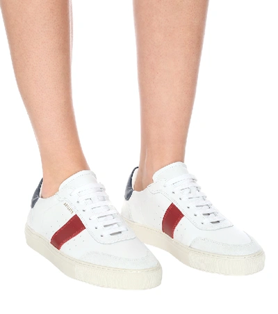 Shop Axel Arigato Dunk V2 Leather Sneakers In White