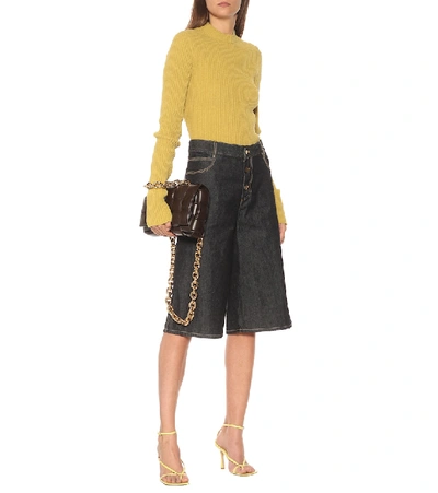 Shop Bottega Veneta Ribbed-knit Sweater In Yellow