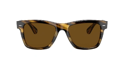 Shop Oliver Peoples Man Sunglass Ov5393su Oliver Sun In True Polar Brown