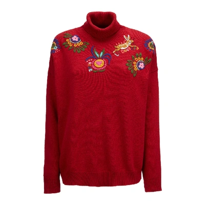 Shop La Doublej Boy Sweater In Rosso