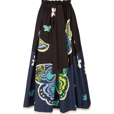 Shop La Doublej Sardegna Skirt (placed) In Butterfly Nero