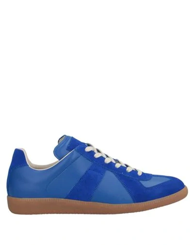 Shop Maison Margiela Sneakers In Bright Blue