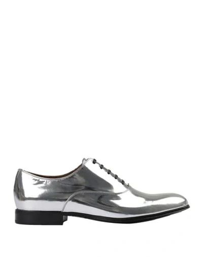 Shop Gianvito Rossi Laced Shoes In Silver