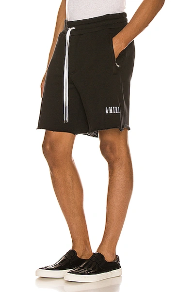 Shop Amiri Core Sweat Shorts In Black